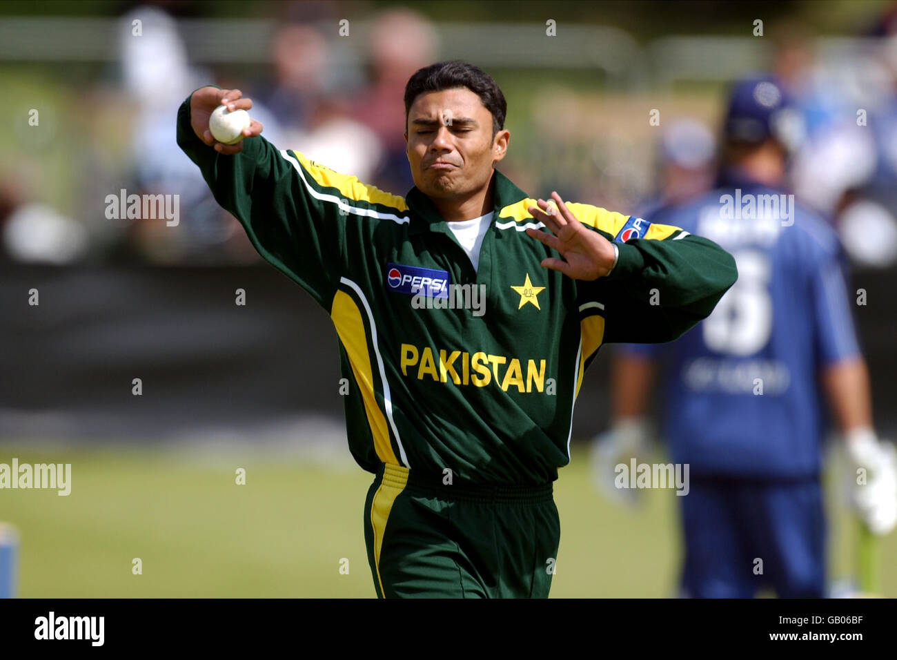 Cricket - International Friendly - Scotland v Pakistan. Bilal Asad, Pakistan Stock Photo