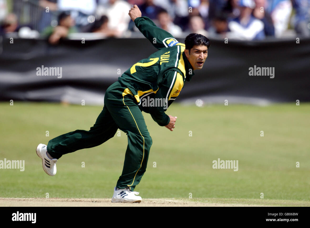 Cricket - International Friendly - Scotland v Pakistan. Pakistan's Bilal Asad in action Stock Photo