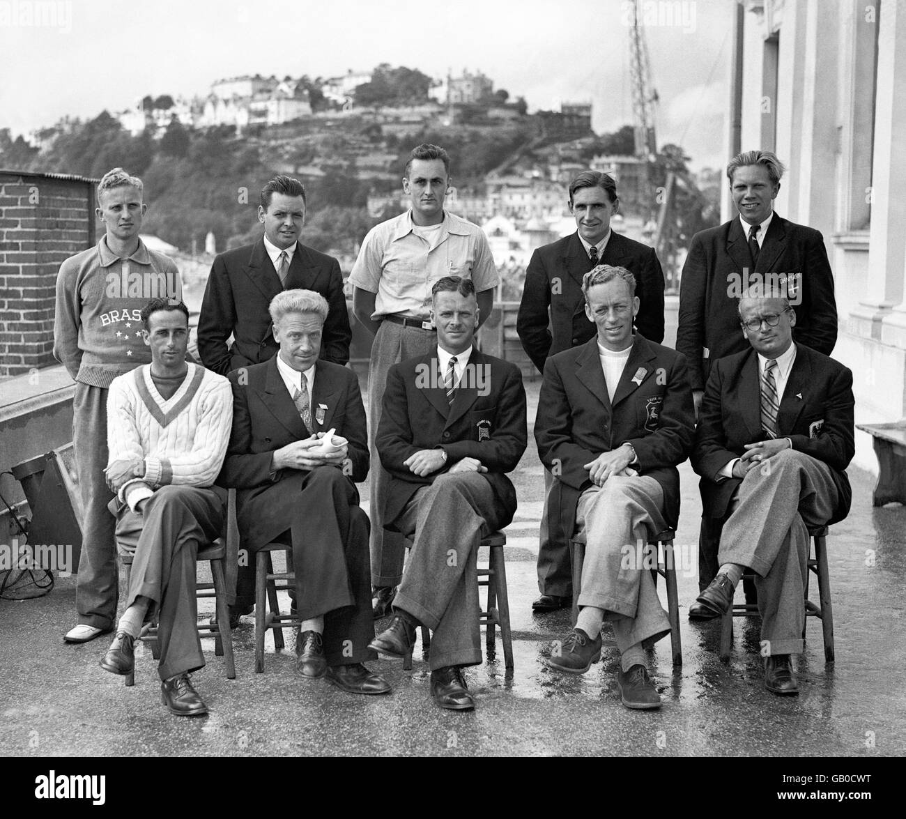 London Olympic Games 1948 - Sailing - Torbay Stock Photo
