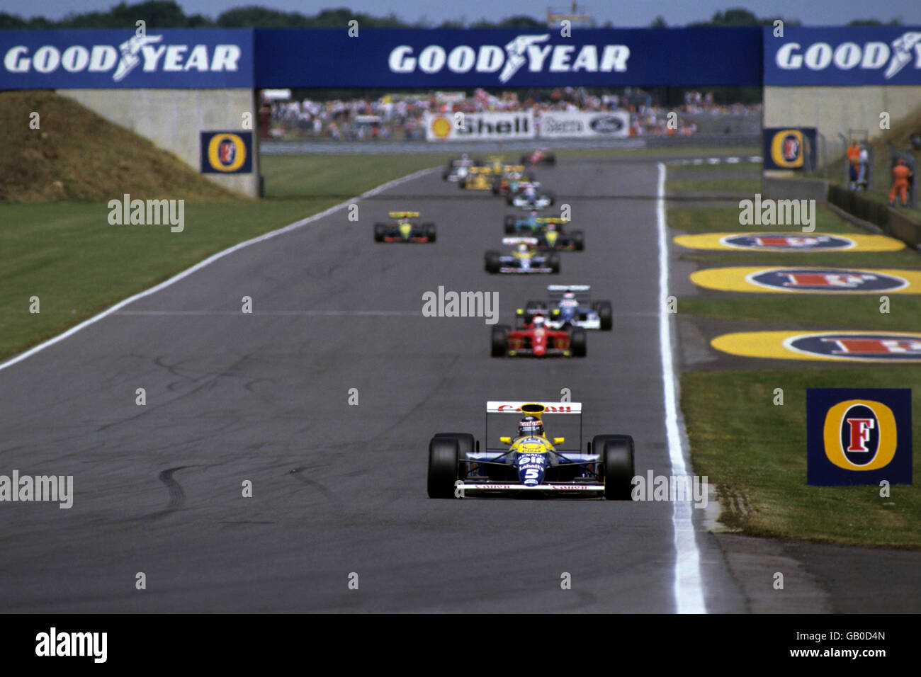 Formula One Motor Racing - British Grand Prix - Silverstone 1990 Stock Photo