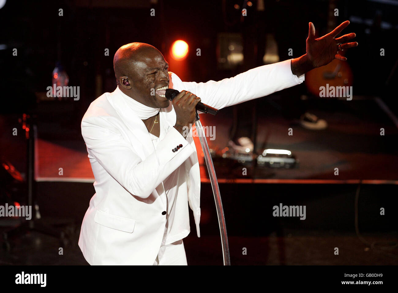 Seal in concert - London Stock Photo