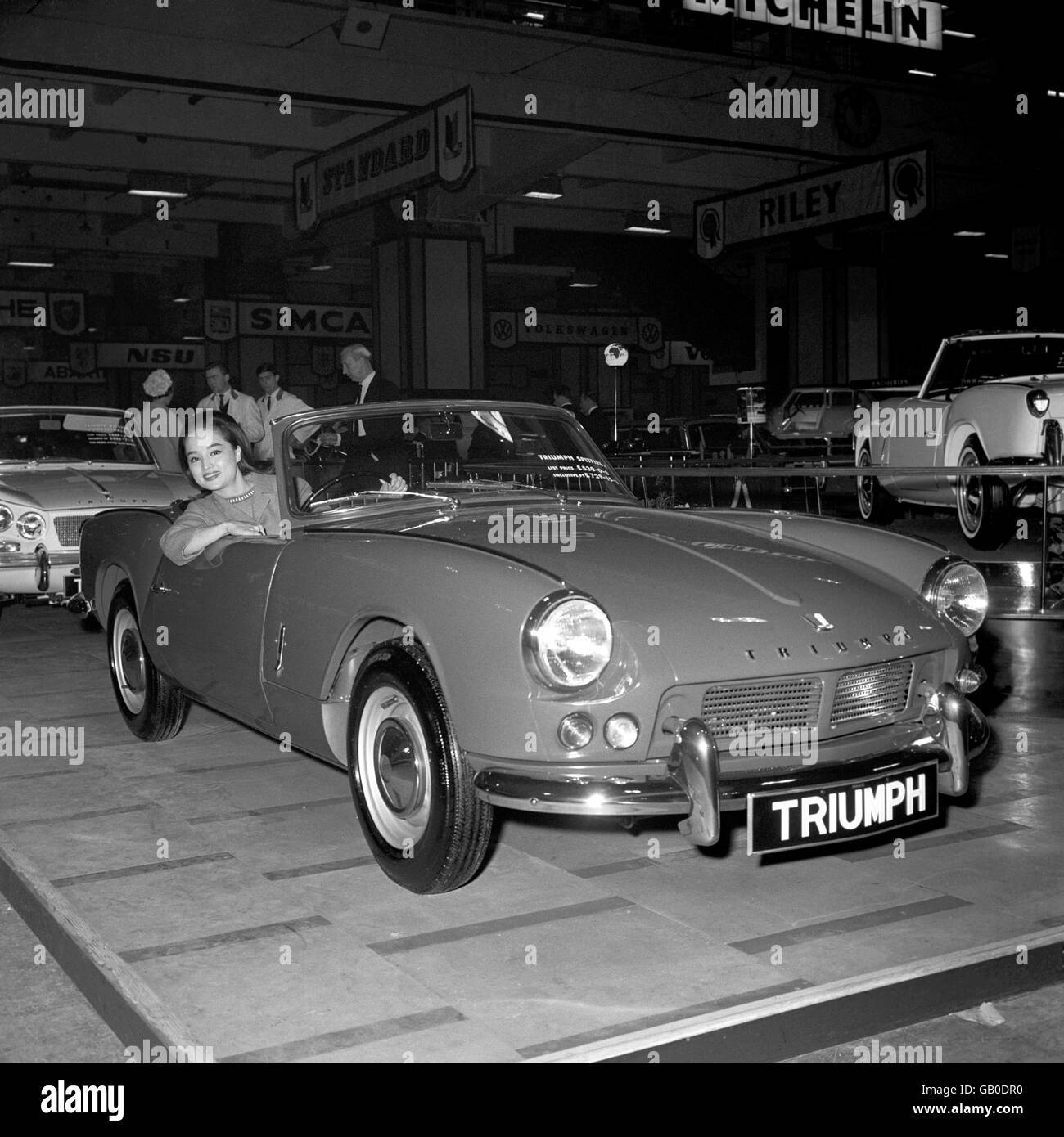 British Cars - Top 25 Car Marques - Triumph. The Triumph Spitfire 4 at the 1962 London Motor Show. Stock Photo