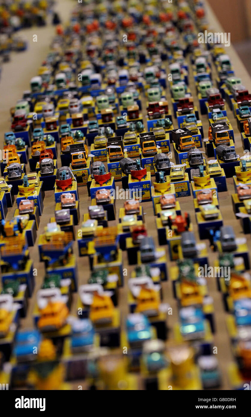 Vectis Auctioneers in Middlesbrough will be auctioning off one of the world's biggest collections of Matchbox cars and trucks. Stock Photo