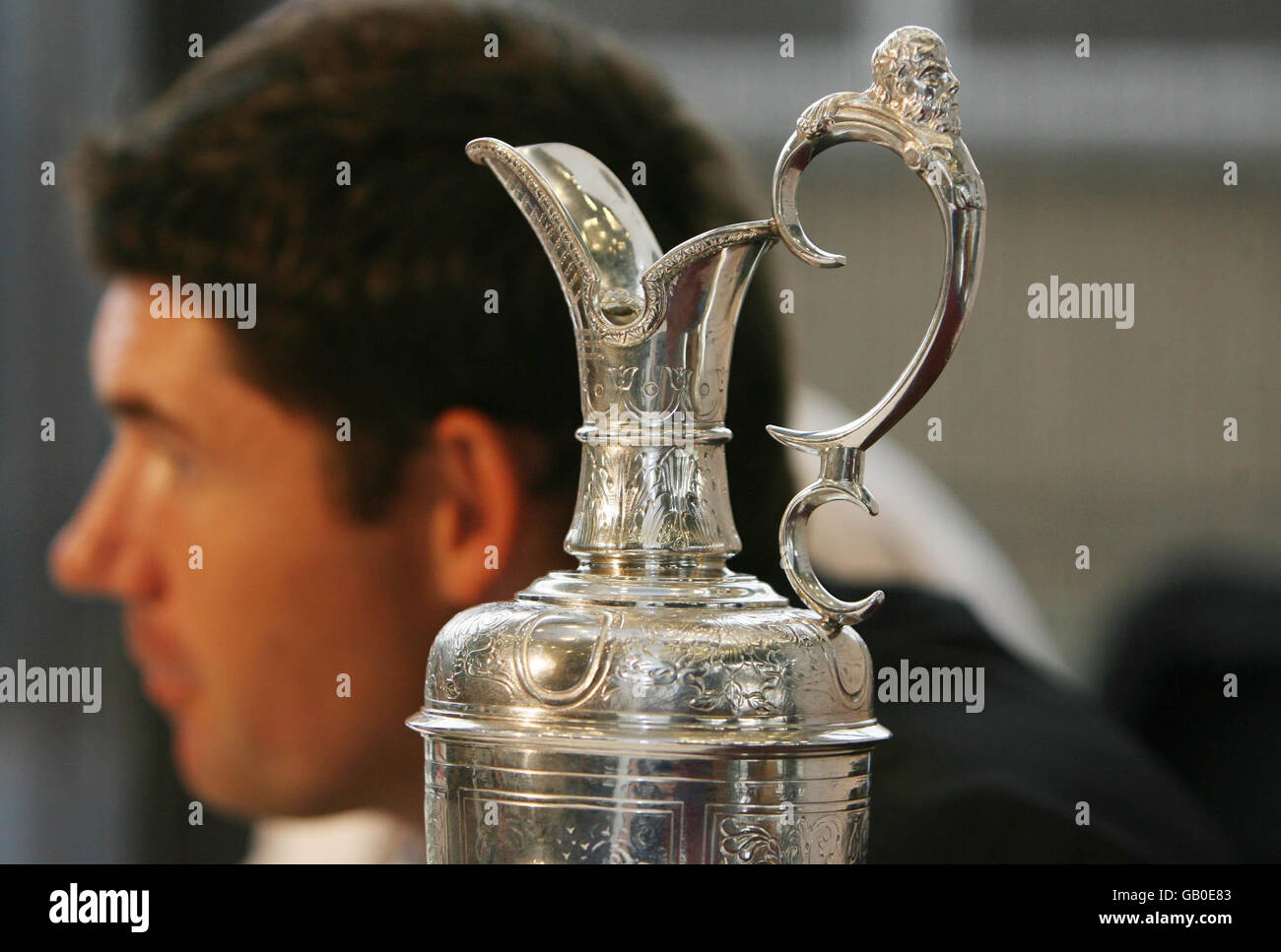 Second time British Open winner Padraig Harrington and the Claret Jug
