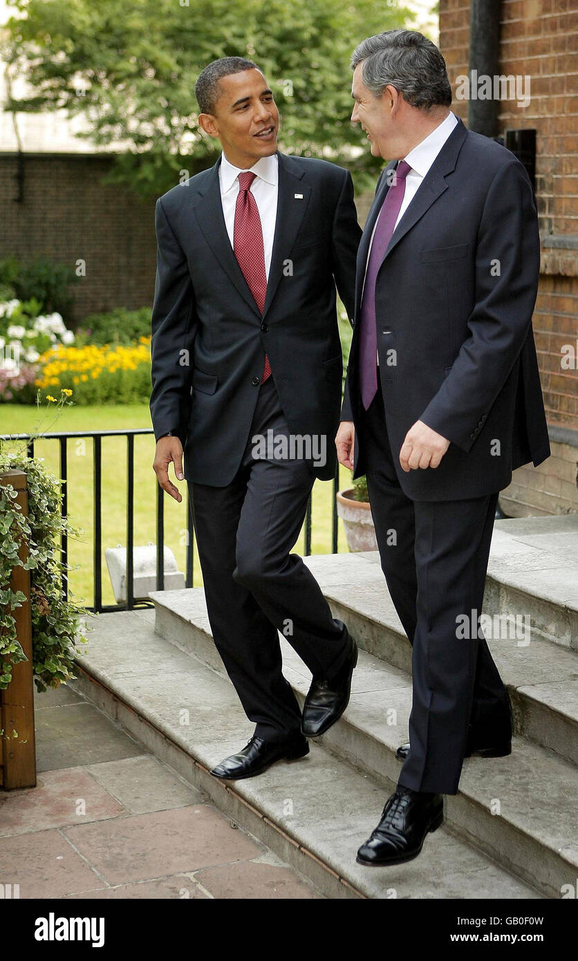 Barack Obama visits the UK Stock Photo - Alamy