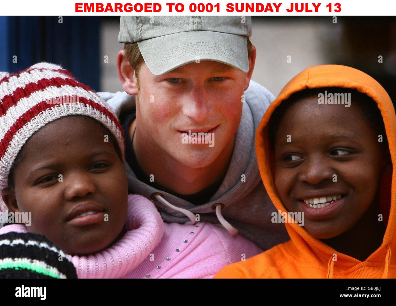 Prince Harry in Lesotho Stock Photo