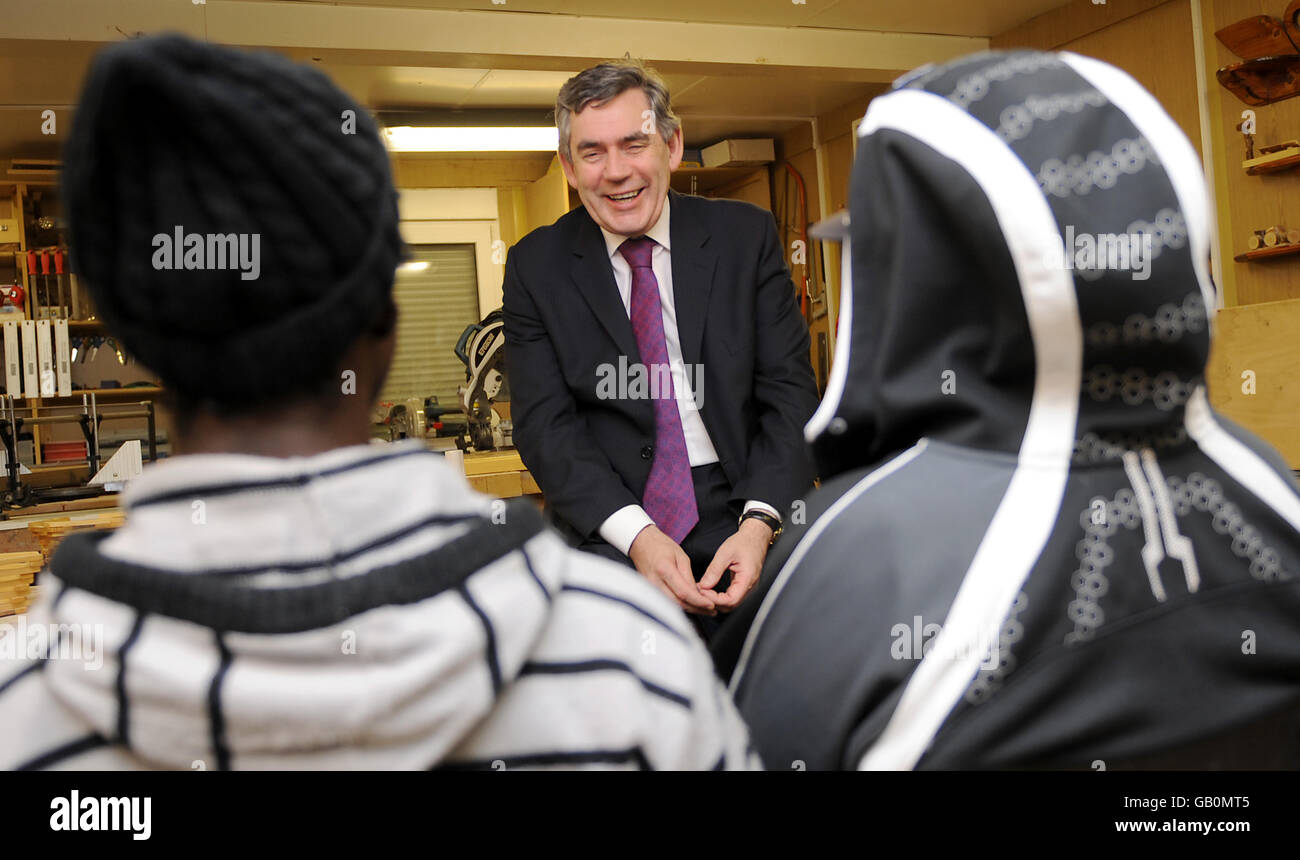 Crime - PM meets Young Offenders - 2008 Stock Photo