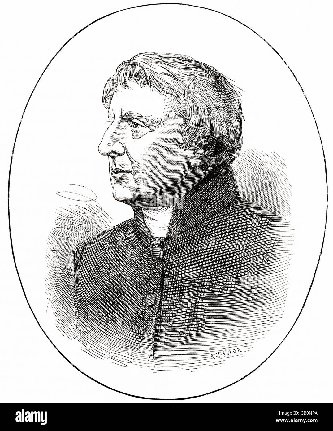 Theobald Mathew, 1790–1856. Irish Catholic teetotalist reformer, popularly known as Father Mathew. Stock Photo