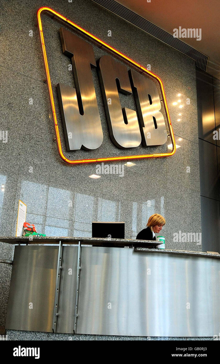 JCB World Headquarters. Reception at the JCB World Headquarters, Rocester. . Stock Photo