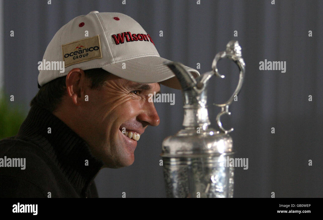 Golf - Open 2008 Championship Winners Photocall - Royal Birkdale Golf Club. Republic of Ireland's Padraig Harrington during a press conference at the Royal Birkdale Golf Club in Southport. Stock Photo