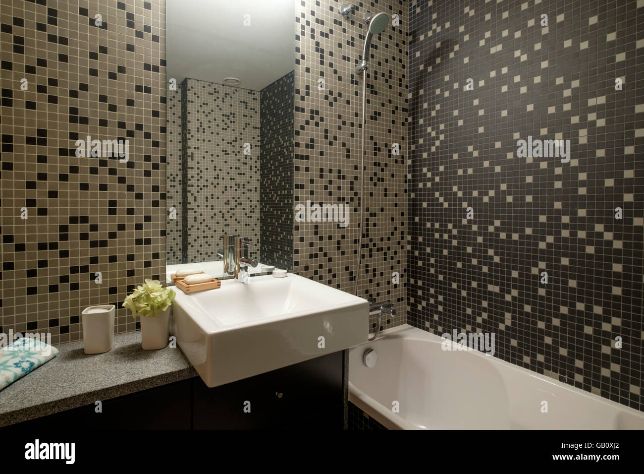 Dark tiles hi-res stock photography and images - Alamy