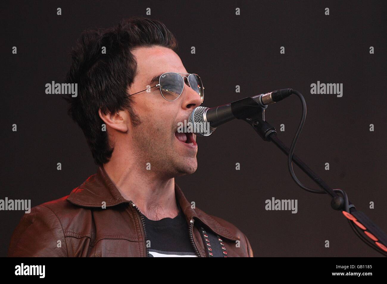 Sterephonics lead singer Kelly Jones performs during the Oxegen ...