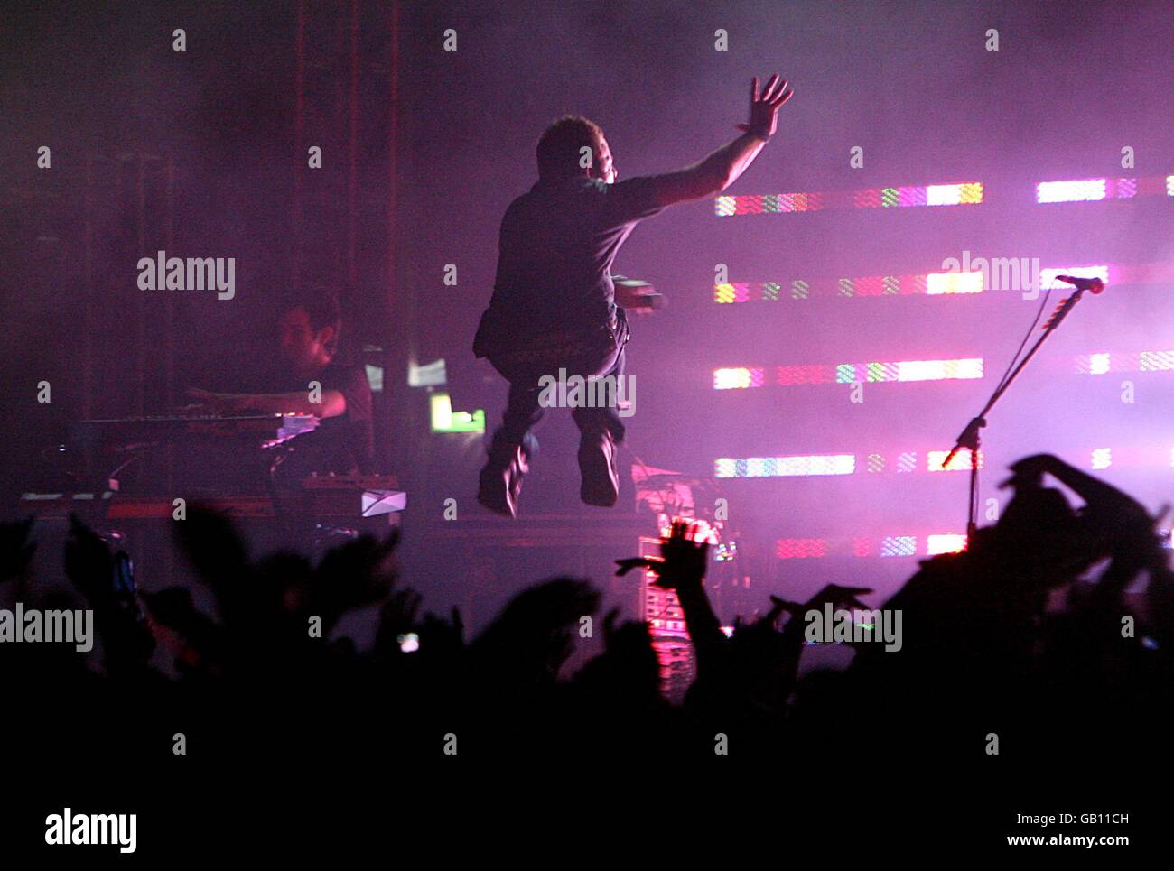 Pendulum perform during the Oxegen Festival 2008 at the Punchestown