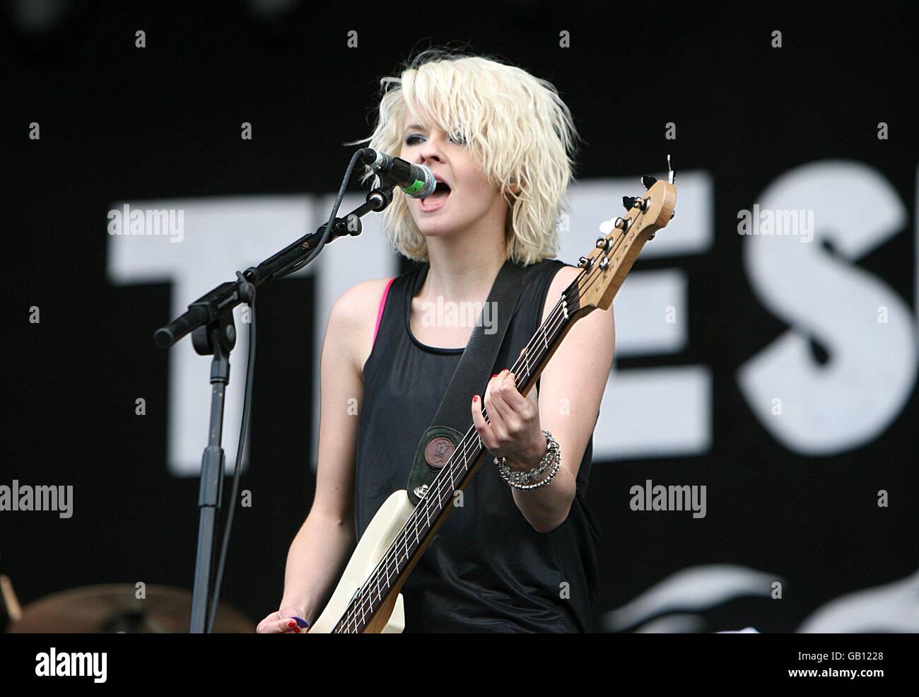 Charlotte Cooper of The Subways performs during the Oxegen Festival