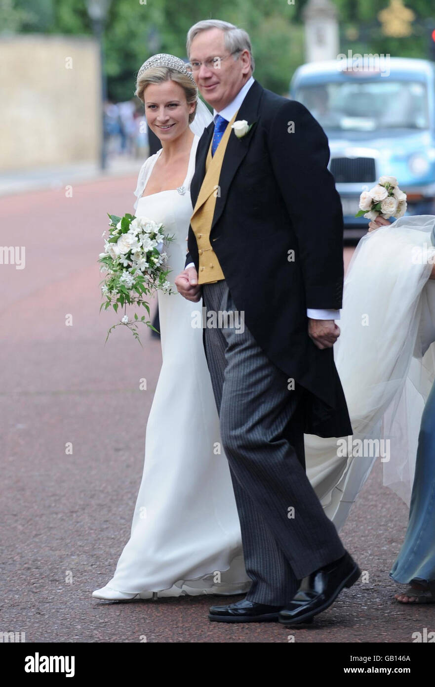 Lady Rose Windsor arrives with her father the Duke of Gloucester, at The  Queen's Chapel for her wedding to George Gilman Stock Photo - Alamy