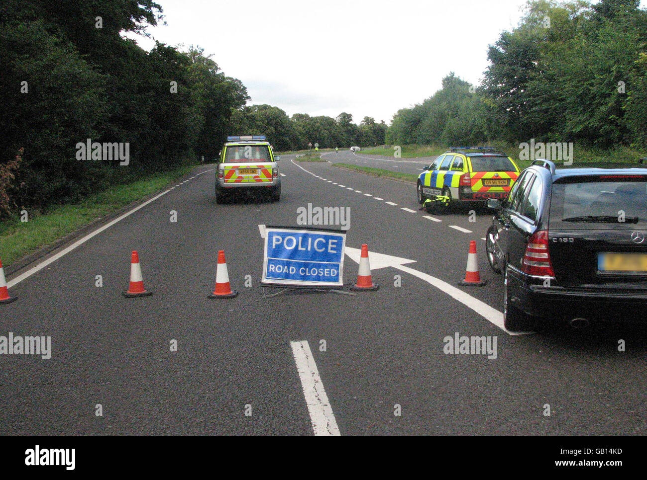 Three killed in car crash near cambridge Stock Photo Alamy