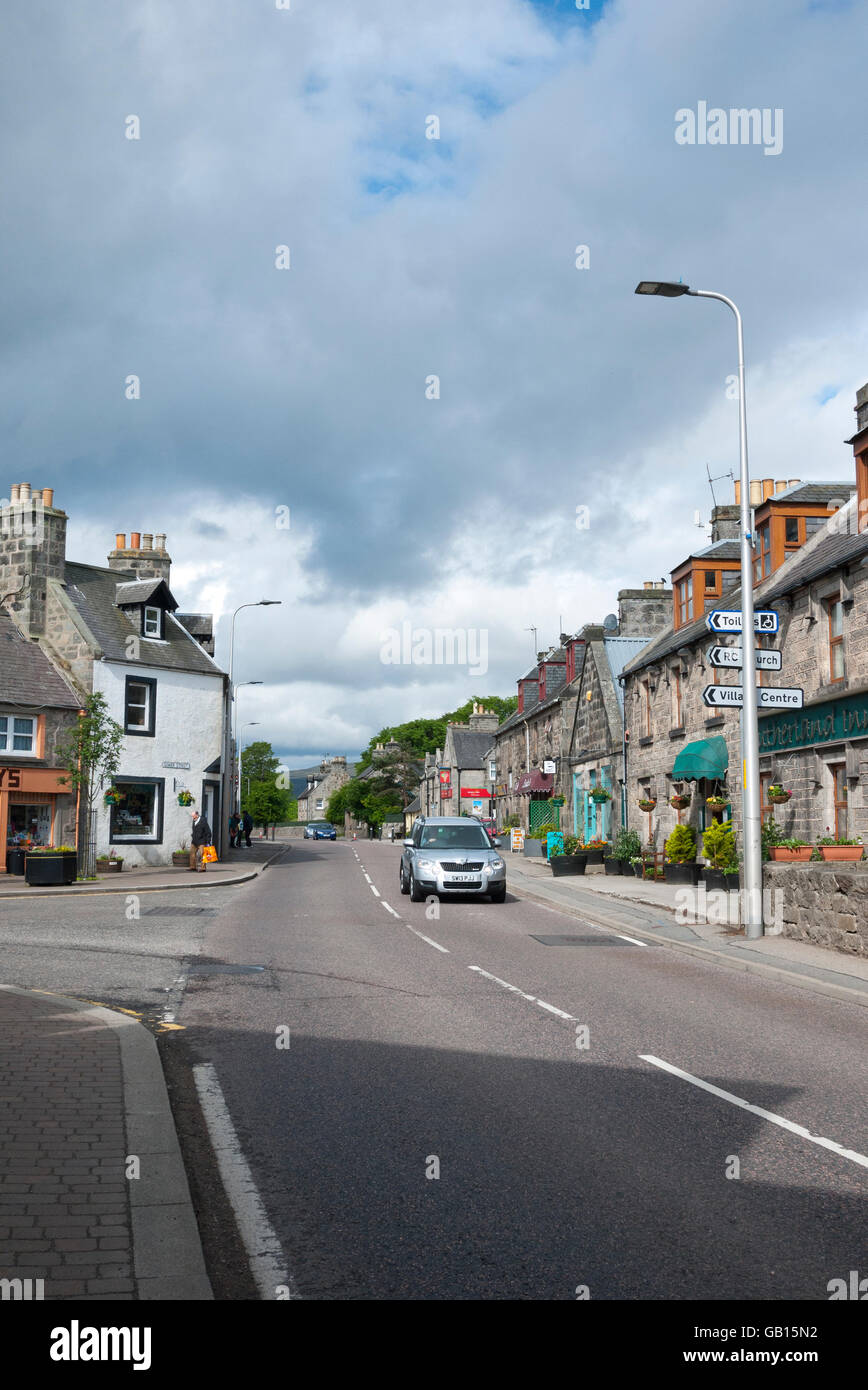 Brora Town Centre, Brora, Scotland, UK Stock Photo Alamy