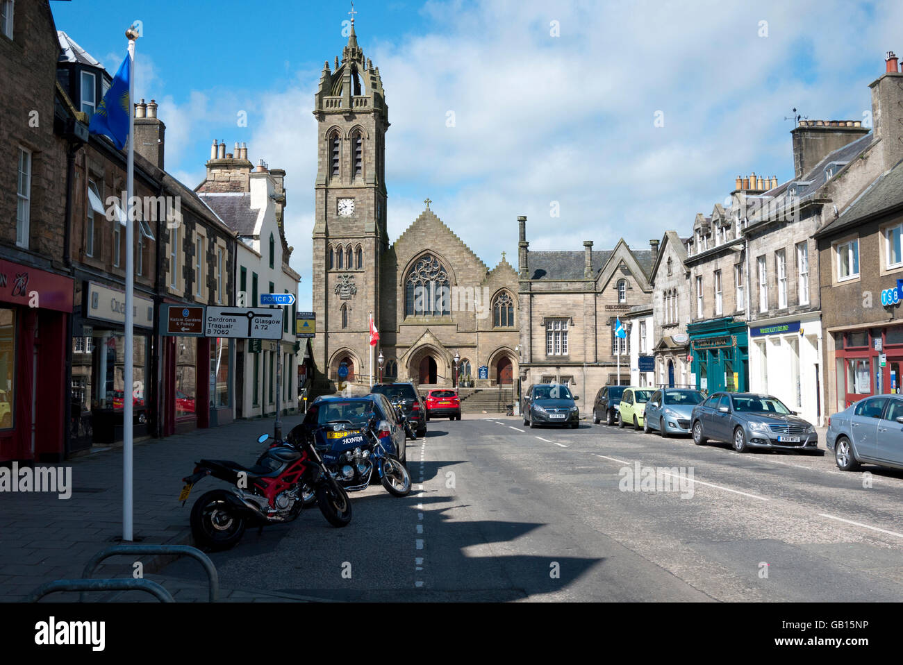 Peebles Town Centre, Scottish Border, Scotland, UK Stock Photo - Alamy