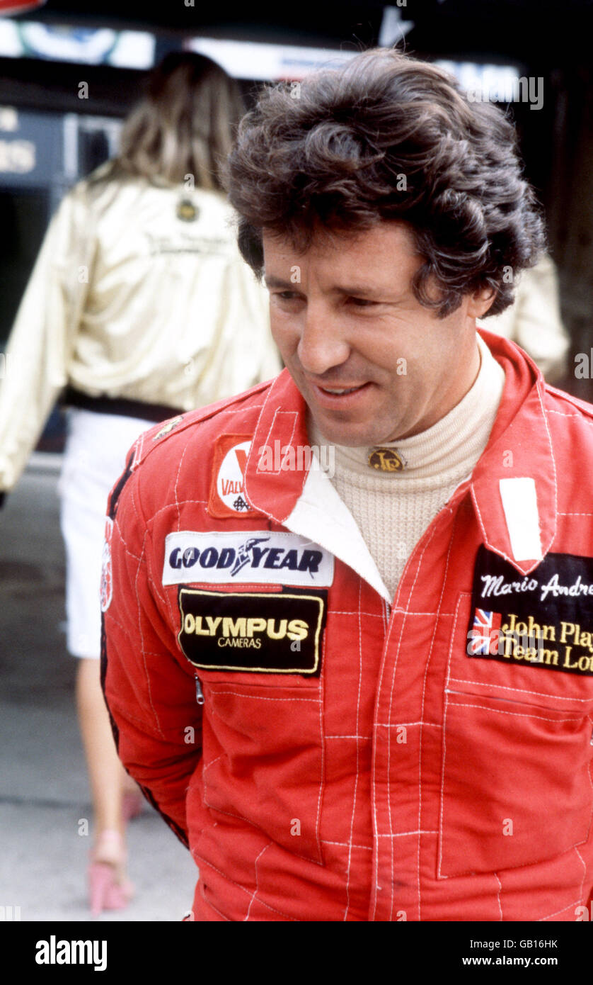 Formula One Motor Racing - British Grand Prix. Mario Andretti Stock Photo