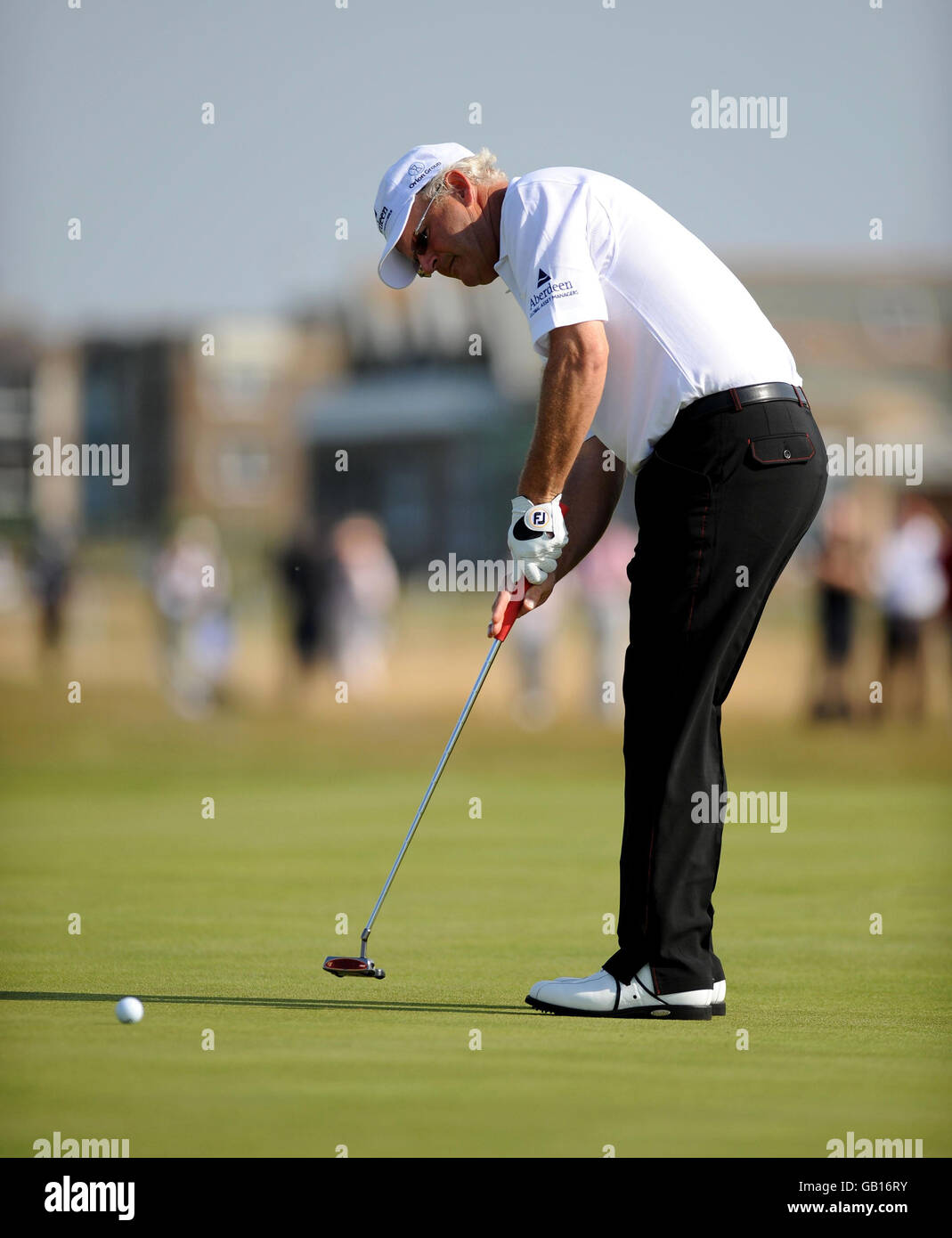 Golf British Seniors Open Day One Royal Troon Golf Club Stock