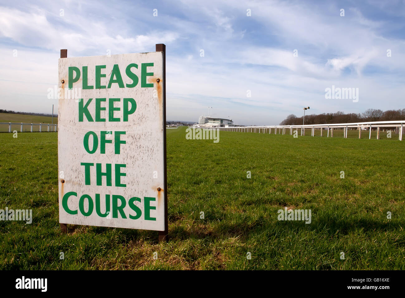 Please keep off the course hi-res stock photography and images - Alamy