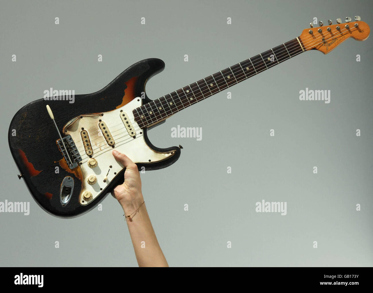 Music memorabilia sale Stock Photo Alamy