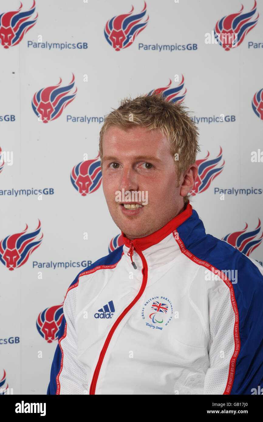 Paralympics GB 2008 Photocall - Birmingham National Indoor Arena. Barry ...