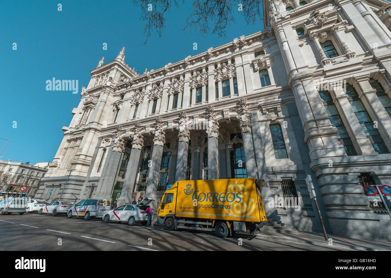 Main Post Office of Madrid. Spain Stock Photo Alamy