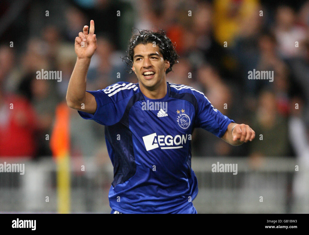 Afc ajaxs luis suarez celebrates scoring against arsenal hi-res stock  photography and images - Alamy