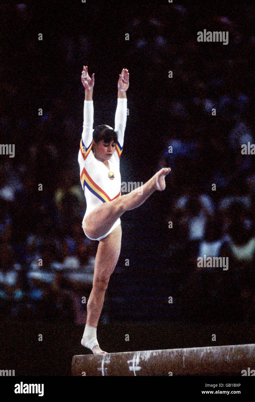 Gymnastics - Los Angeles Olympic Games. Lavinia Agache, Romania Stock Photo