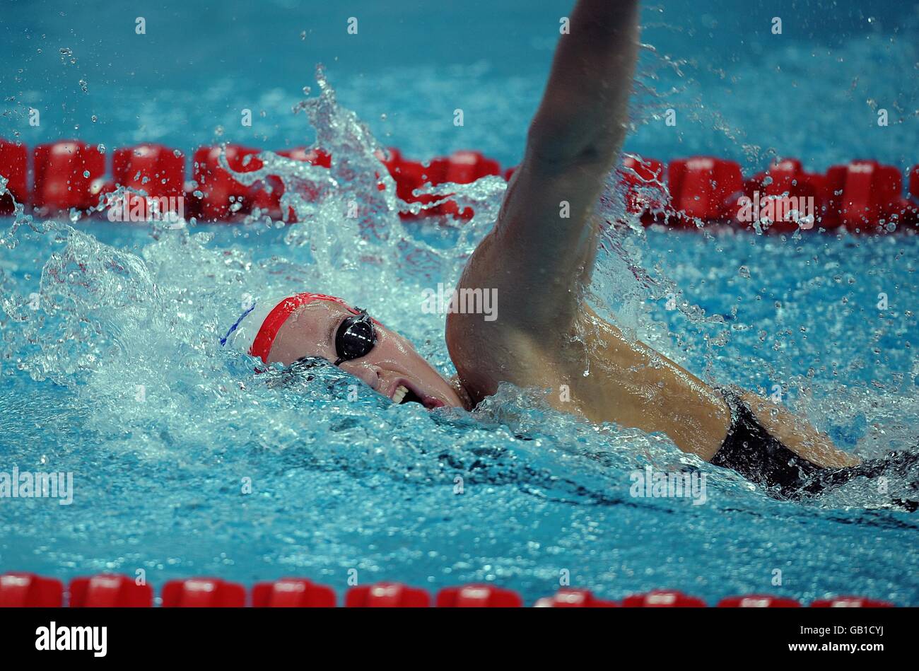Olympics - Beijing Olympic Games 2008 - Day Two. Great Britain's Joanna Jackson during heat 5 of the women's 400m freestyle Stock Photo