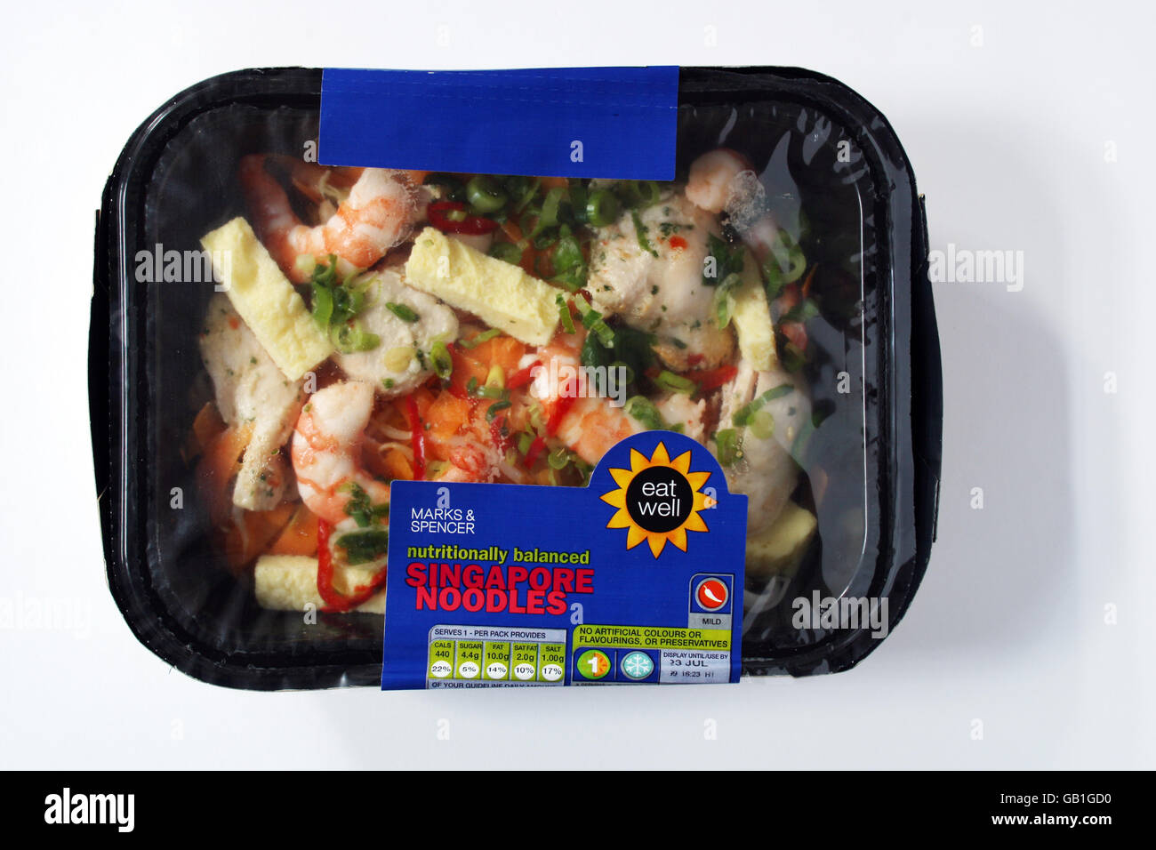 Singapore noodles. A Marks and Spencer ready meal Stock Photo Alamy
