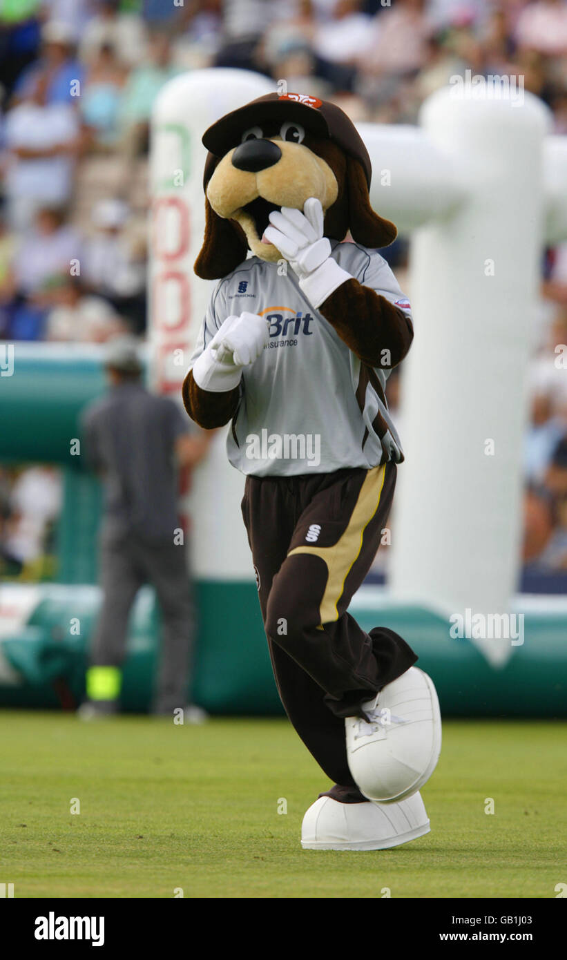 Surrey County Cricket Club's mascot Kenny Kennington wins the mascot