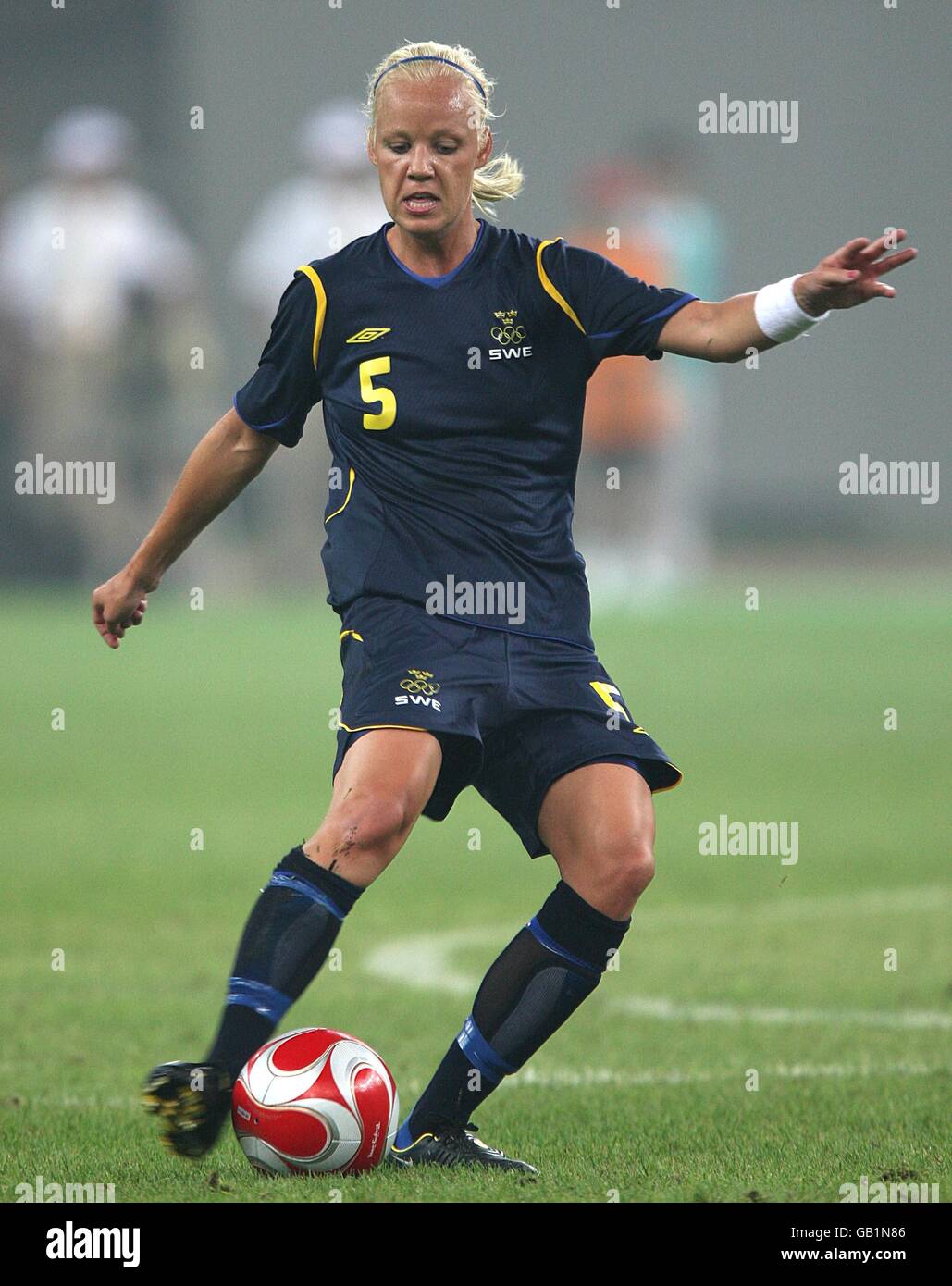 Olympics - Beijing Olympic Games 2008. Caroline Seger, Sweden Stock ...