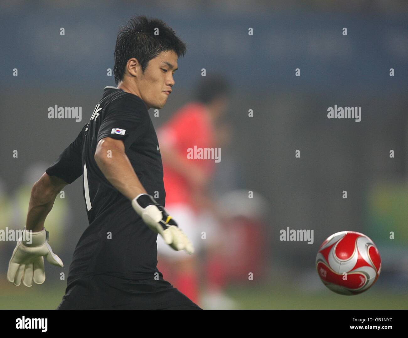 Olympics - Beijing Olympic Games 2008. South Korea goalkeeper Sung Ryong Jung Stock Photo