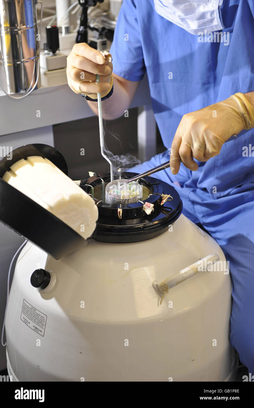 First IVF baby born with new embryo technique Stock Photo Alamy