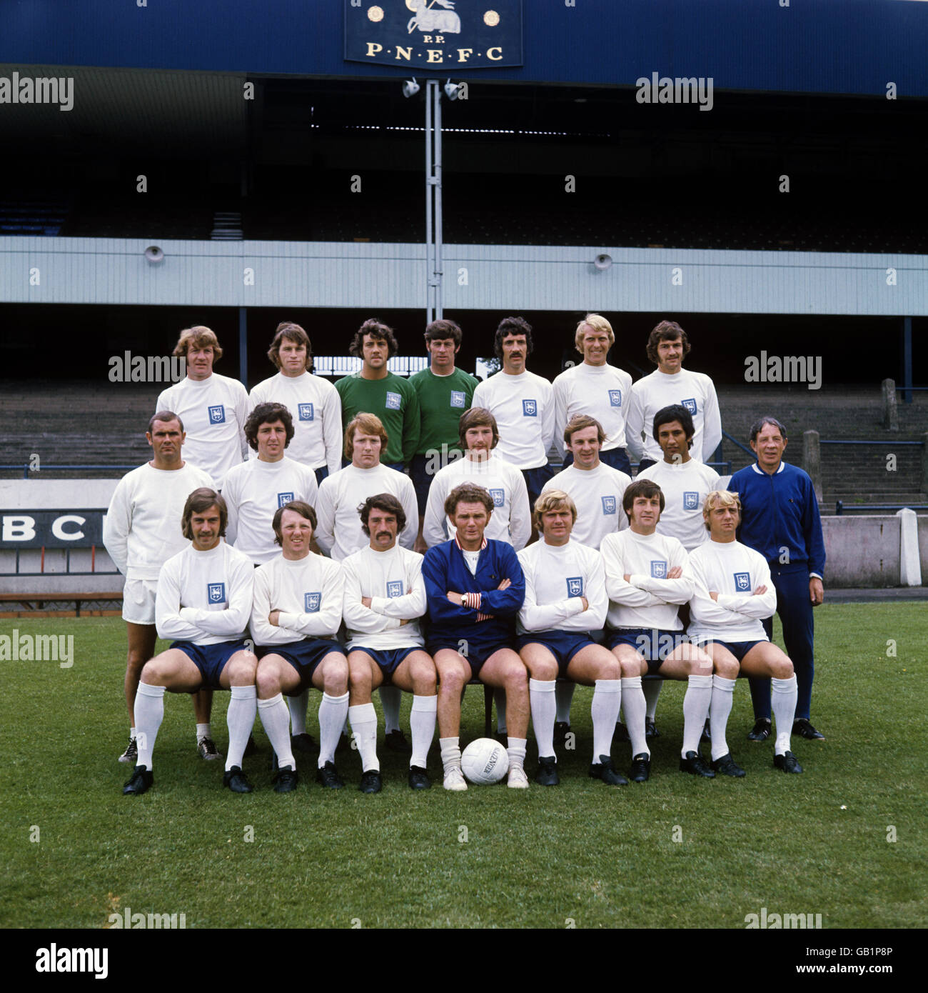 Soccer Preston North End Photocall Deepdale Stock Photo Alamy