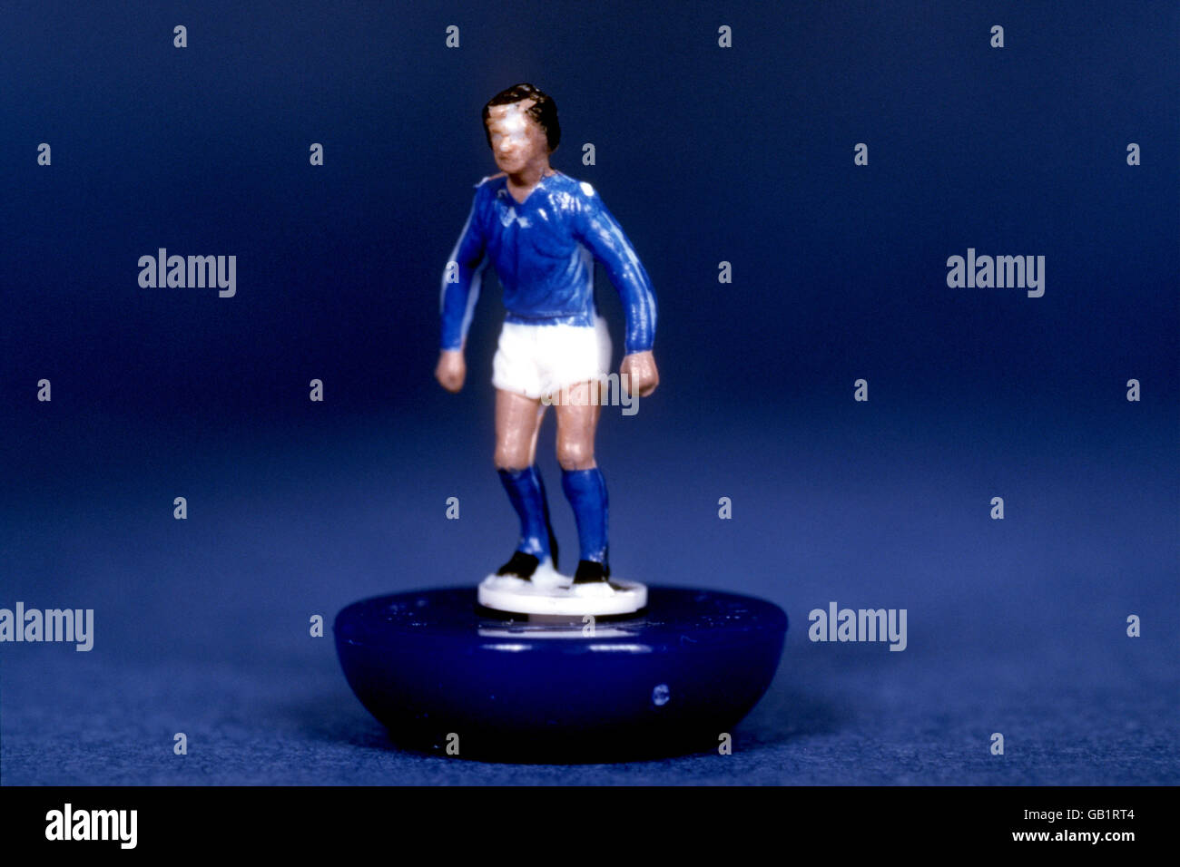 Soccer - Subbuteo. Subbuteo figure Stock Photo