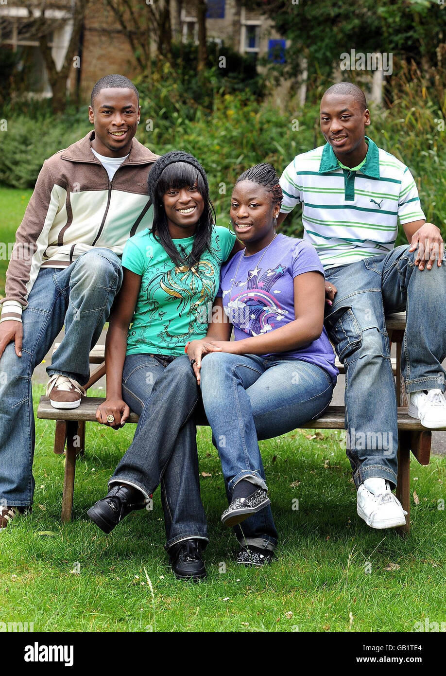 A-level results Stock Photo