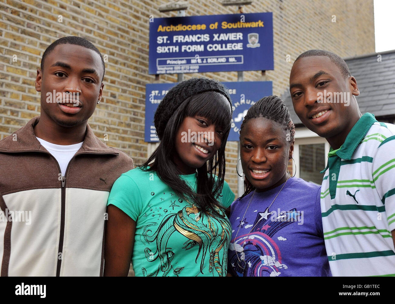 A-level results Stock Photo