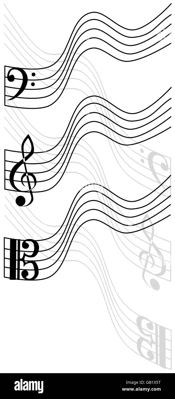 treble clef, bass clef, viola Stock Vector Image & Art Alamy