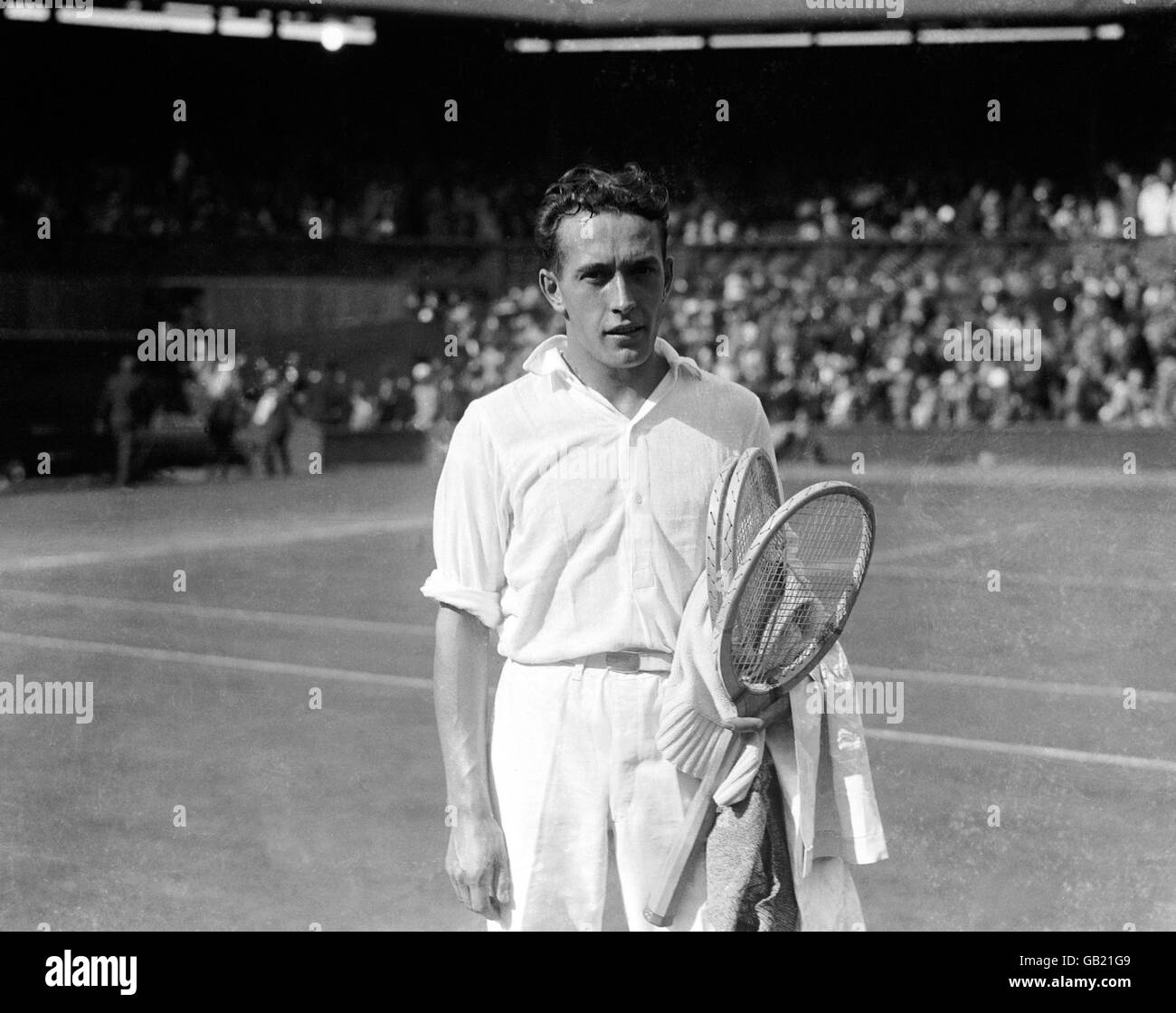 Tennis - Wimbledon Championships. Henri Cochet Stock Photo