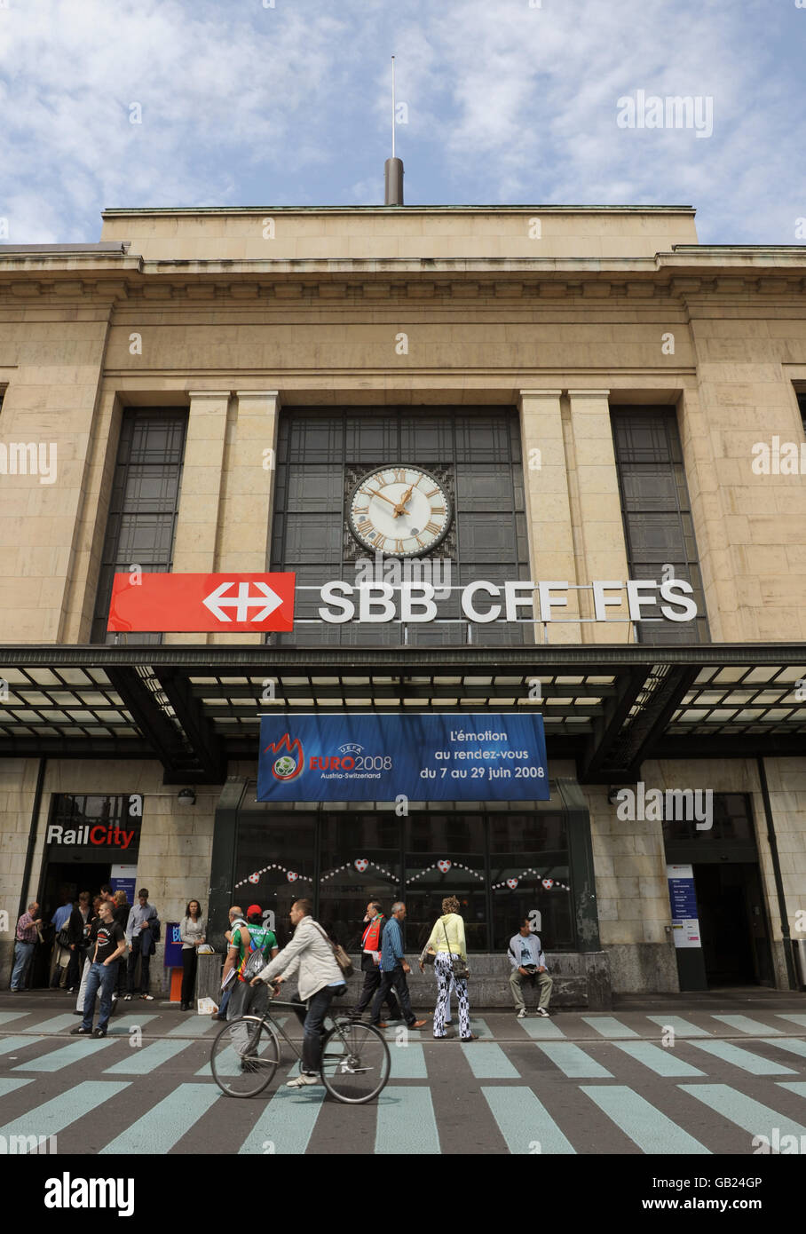 General view of the main train station, the Cornavin, in Geneva, Switzerland Stock Photo Alamy