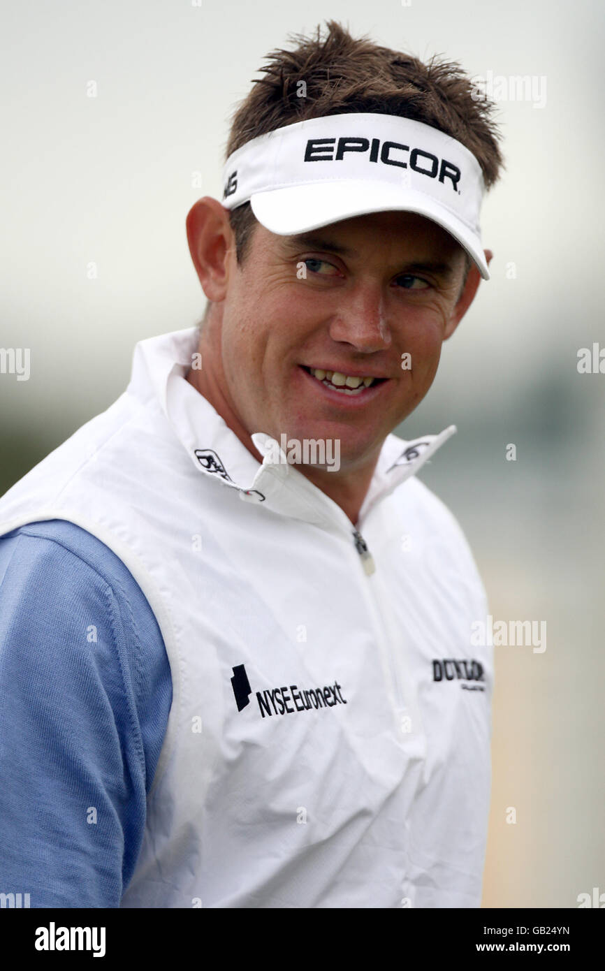 Lee Westwood during Round Two of the Open Championship at the Royal Birkdale Golf Club, Southport. Stock Photo