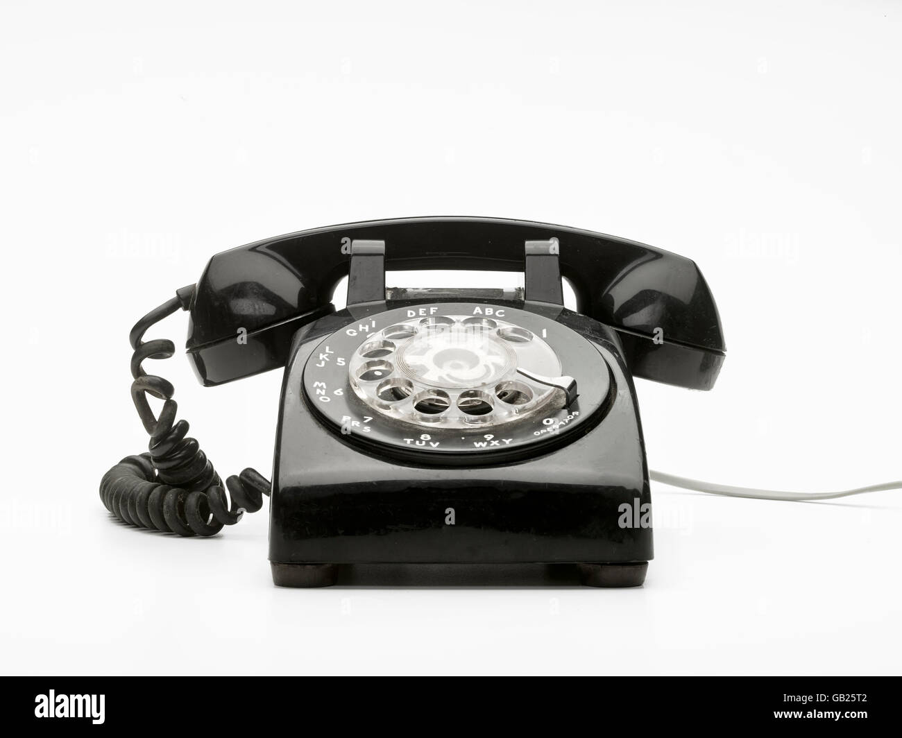Old Black Telephone Stock Photo