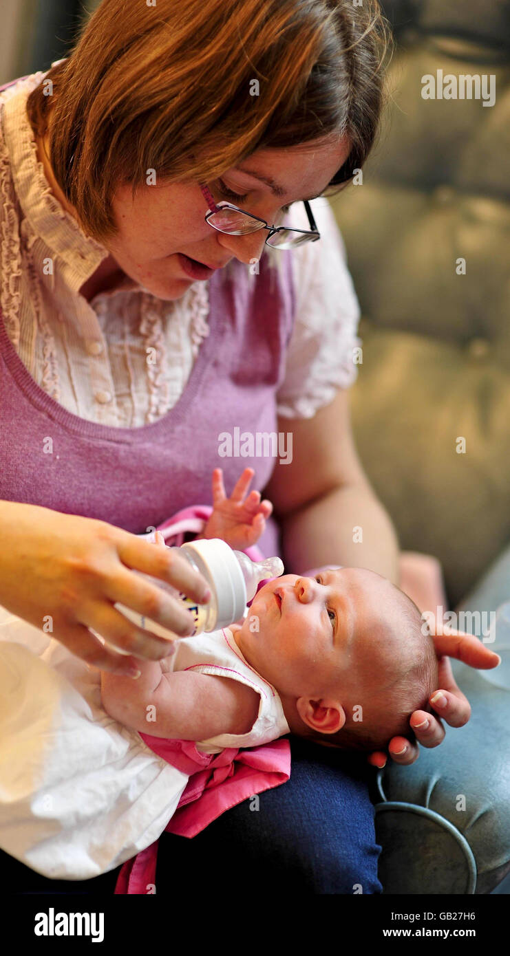 First IVF baby born with new embryo technique Stock Photo Alamy