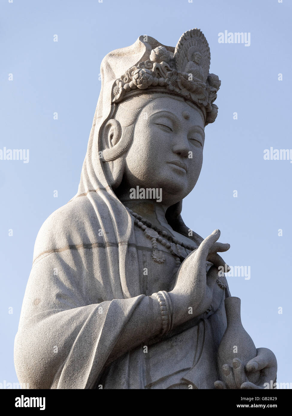 Buddha statue, HaesugwaneumSang, buddhistic temple Naksan sa near Sokcho, province Gangwon, South Korea, Asia Stock Photo