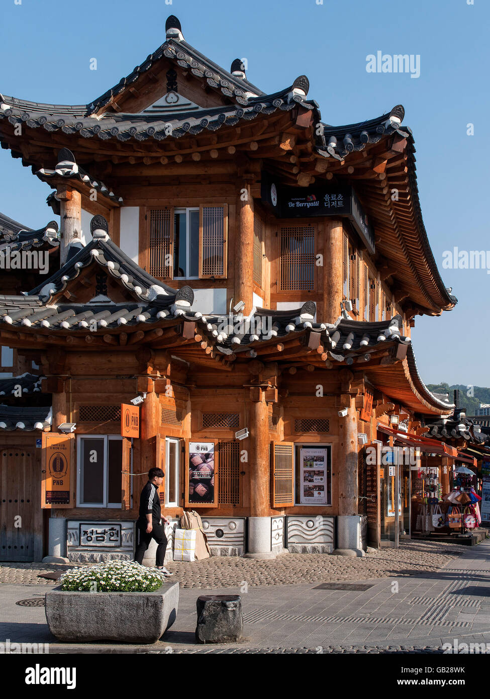 tradiional quarters Hanok Maeul in Jeonju, province Jeollabukdo, South