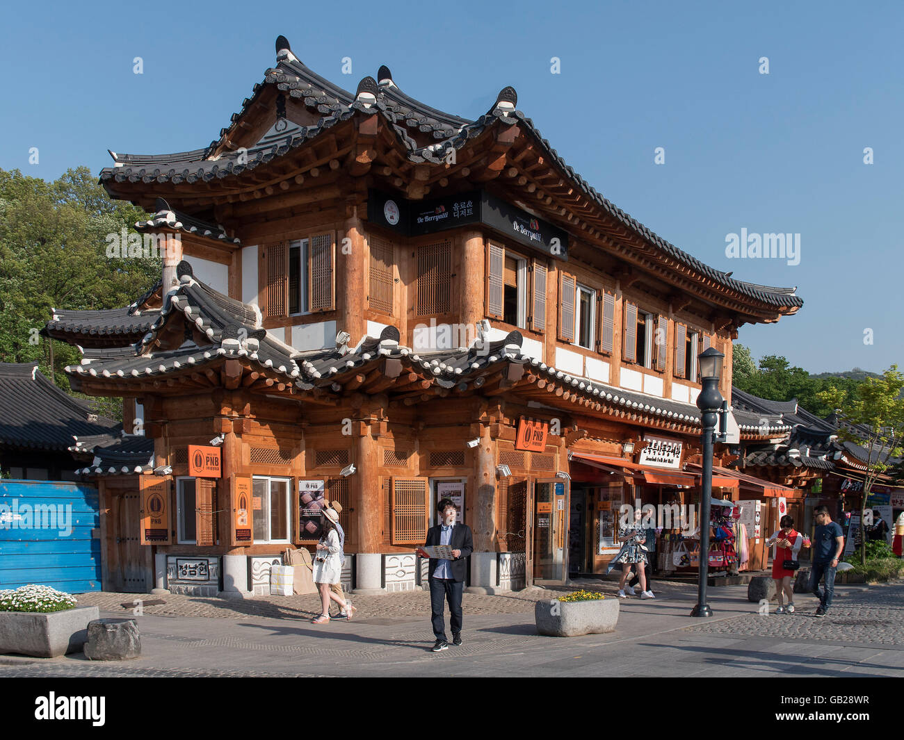tradiional quarters Hanok Maeul in Jeonju, province Jeollabukdo, South