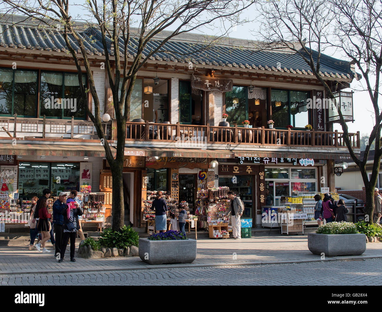 tradiional quarters Hanok Maeul in Jeonju, province Jeollabukdo, South